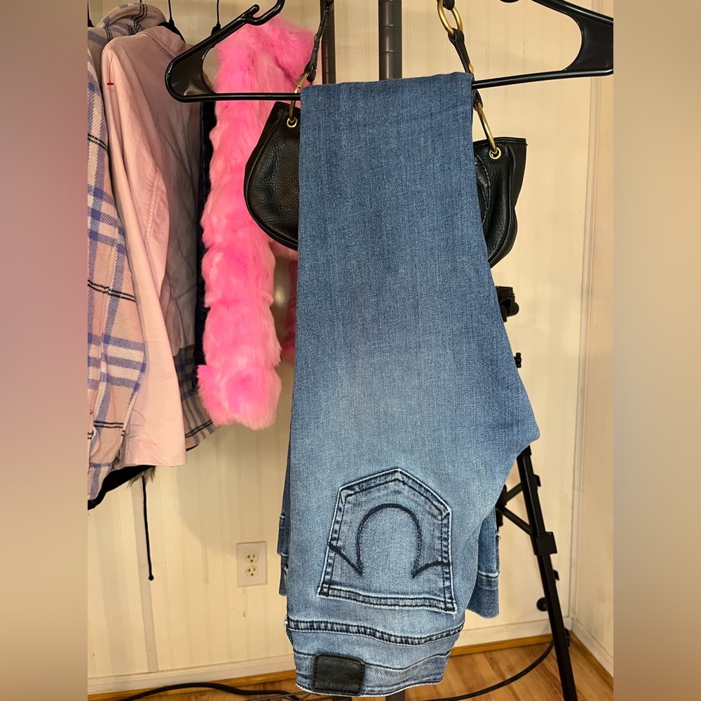 Vintage low rise true religion flare jeans